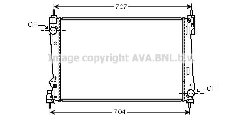 AVA QUALITY COOLING Радиатор, охлаждение двигателя LC2096